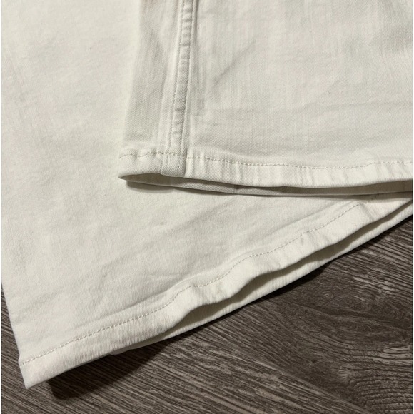 Free People Penny Stretch Pull-On Mid Rise Flare Jeans Worn White SZ 29 (28x33) - Picture 6 of 11